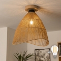 BRILAGI - LED-pintakiinnitteinen kattokruunu CERIA BOHO 1xE27/40W/230V halkaisija 70 cm ruskea/tammi