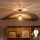 Brilagi - LED-pintakiinnitteinen kattokruunu CERIA BOHO 1xE27/60W/230V Ø 100 cm musta/ruskea