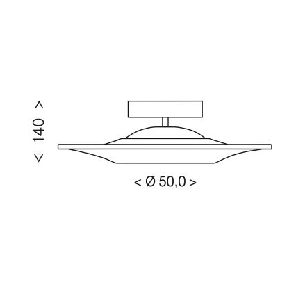 Brilagi - LED pintakiinnitteinen kattokruunu VERANO LED/15W/230V