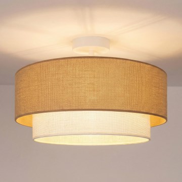 Brilagi - LED-pintakiinnitteinen kattovalaisin BOHO ECO 1xE27/10W/230V halkaisija 40 cm beige/kerma