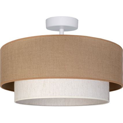 Brilagi - LED-pintakiinnitteinen kattovalaisin BOHO ECO 1xE27/10W/230V halkaisija 40 cm beige/kerma