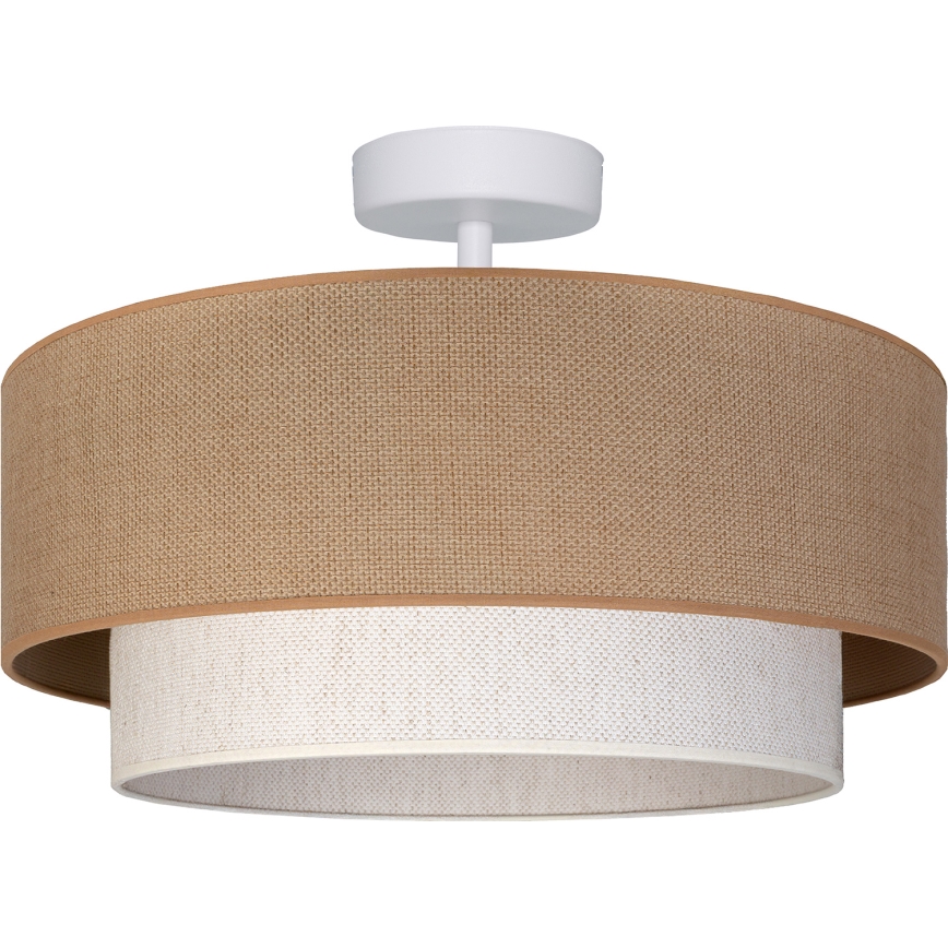 Brilagi - LED-pintakiinnitteinen kattovalaisin BOHO ECO 1xE27/10W/230V halkaisija 40 cm beige/kerma