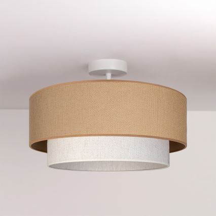 Brilagi - LED-pintakiinnitteinen kattovalaisin BOHO ECO 1xE27/10W/230V halkaisija 40 cm beige/kerma