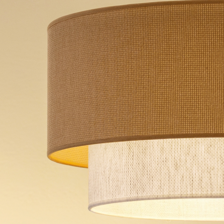 Brilagi - LED-pintakiinnitteinen kattovalaisin BOHO ECO 1xE27/10W/230V halkaisija 40 cm beige/kerma