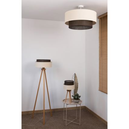 Brilagi - LED pintakiinnitteinen kattovalaisin BOHO-tyyli 3xE27/15W/230V Ø 60 cm kerma/ruskea