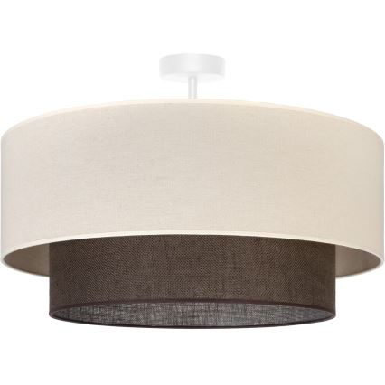 Brilagi - LED pintakiinnitteinen kattovalaisin BOHO-tyyli 3xE27/15W/230V Ø 60 cm kerma/ruskea