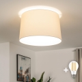 Brilagi - LED-pintakiinnitteinen kattovalaisin CERIA, 1xE27/40W/230V, Ø 45 cm, beige