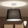 Brilagi - LED pintakiinnitteinen kattovalaisin CERIA 1xE27/60W/230V halkaisija 30 cm valkoinen/musta