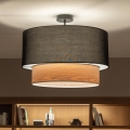 Brilagi - LED-pintakiinnitteinen kattovalaisin CERIA 1xE27/60W/230V halkaisija 50 cm musta/beige