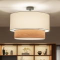 Brilagi - LED pintakiinnitteinen kattovalaisin CERIA 1xE27/60W/230V halkaisija 50 cm musta/valkoinen/beige