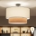 Brilagi - LED pintakiinnitteinen kattovalaisin CERIA 1xE27/60W/230V halkaisija 50 cm musta/valkoinen/beige