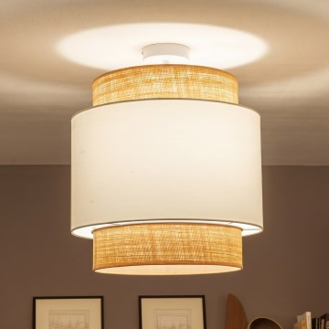 Brilagi - LED-pintakiinnitteinen kattovalaisin CERIA 1xE27/60W/230V Ø 40 cm beige/valkoinen
