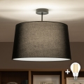 Brilagi - LED-pintakiinnitteinen kattovalaisin CERIA 1xE27/60W/230V Ø 45 cm musta
