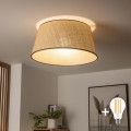 Brilagi - LED-pintakiinnitteinen kattovalaisin CERIA, 1× E27 / 40 W / 230 V, halkaisija 50 cm, beige