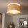 Brilagi - LED-pintakiinnitteinen kattovalaisin CERIA, 1× E27 / 40 W / 230 V, halkaisija 50 cm, beige
