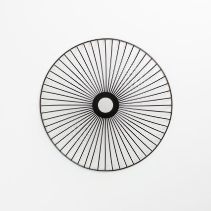 Brilagi - LED-pintakiinnitteinen kattovalaisin CERIA WIRE 1xE27/40W/230V halkaisija 38 cm musta/tammi