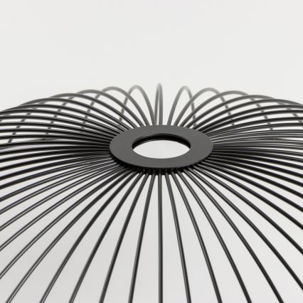 Brilagi - LED-pintakiinnitteinen kattovalaisin CERIA WIRE 1xE27/40W/230V, halkaisija 60 cm, musta/tammi