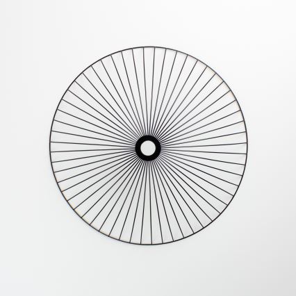 Brilagi - LED-pintakiinnitteinen kattovalaisin CERIA WIRE 1xE27/40W/230V, halkaisija 60 cm, musta/tammi