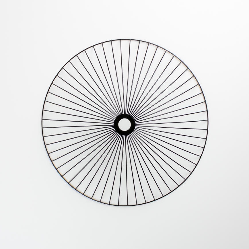 Brilagi - LED-pintakiinnitteinen kattovalaisin CERIA WIRE 1xE27/40W/230V, halkaisija 60 cm, musta/tammi
