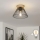 Brilagi - LED-pintakiinnitteinen kattovalaisin CERIA WIRE 1xE27/40W/230V Ø 21 cm, musta/tammi