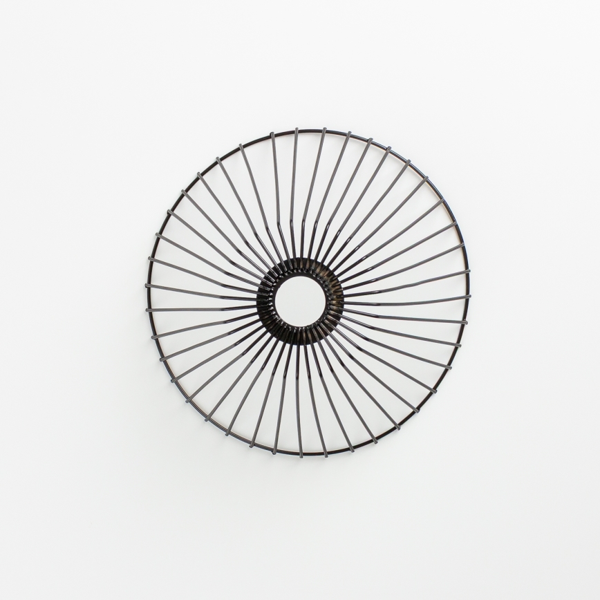 Brilagi - LED-pintakiinnitteinen kattovalaisin CERIA WIRE 1xE27/40W/230V Ø 30 cm musta/tammi