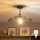 Brilagi - LED-pintakiinnitteinen kattovalaisin CERIA WIRE 1xE27/60W/230V, halkaisija 38 cm, musta