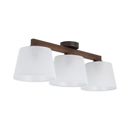 BRILAGI - LED Pintakiinnitteinen kattovalaisin LATTE 3xE27/15W/230V mänty/valkoinen