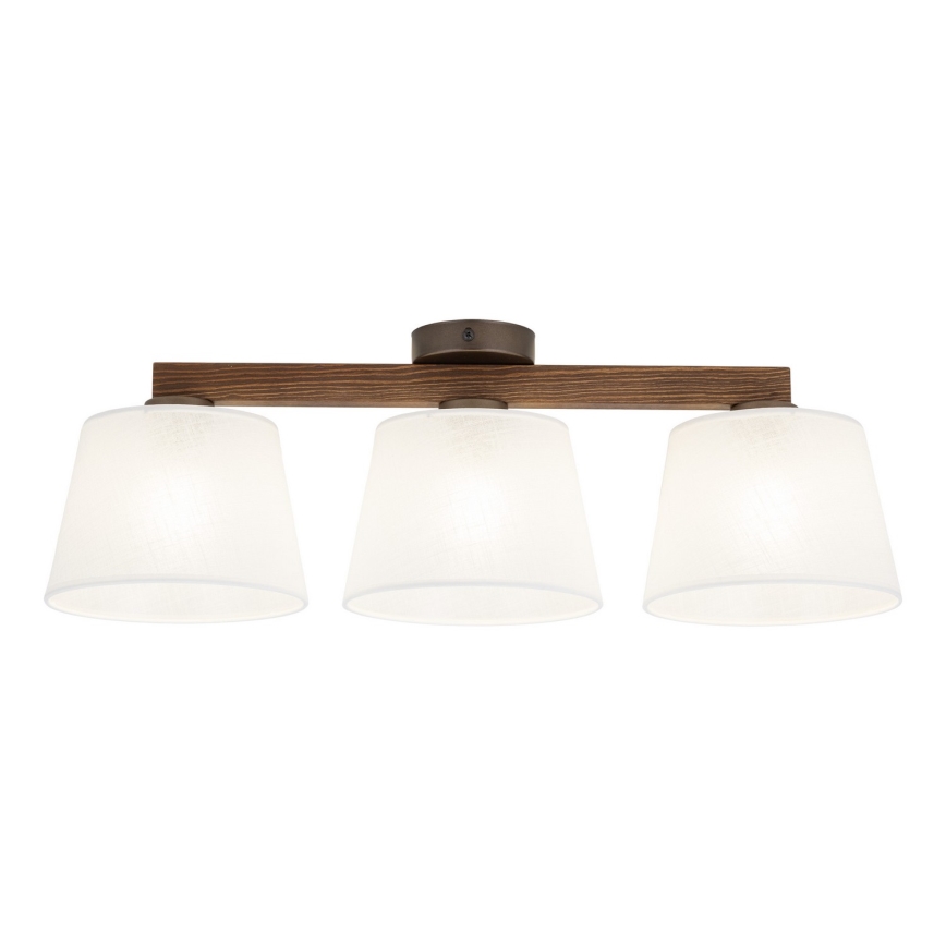 BRILAGI - LED Pintakiinnitteinen kattovalaisin LATTE 3xE27/15W/230V mänty/valkoinen
