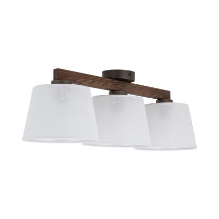 BRILAGI - LED Pintakiinnitteinen kattovalaisin LATTE 3xE27/15W/230V mänty/valkoinen