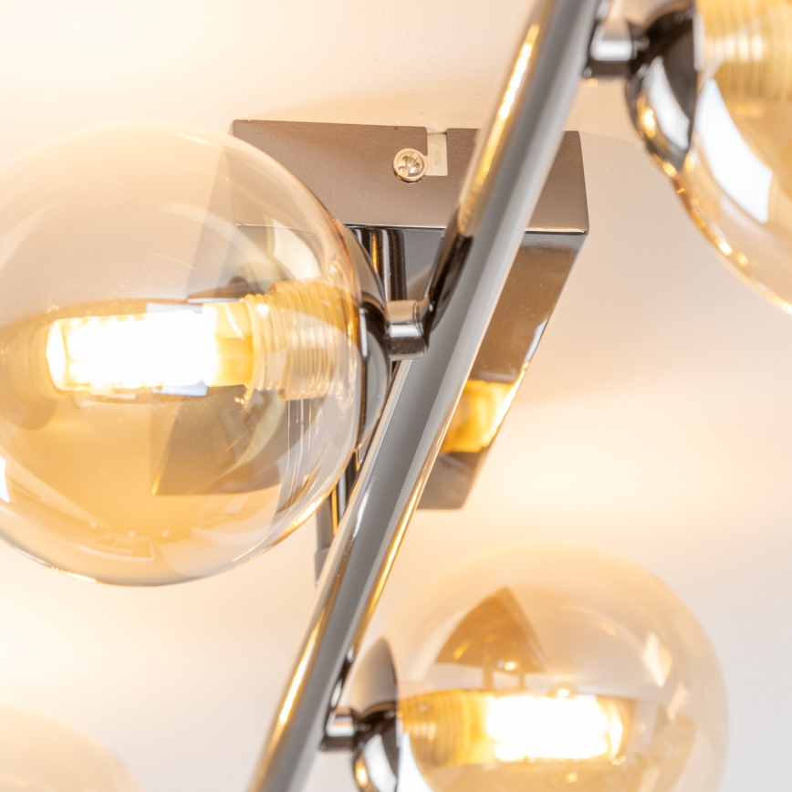 Brilagi - LED Pintakiinnitteinen kattovalaisin MILLA 4xG9/3W/230V musta kromi/kulta