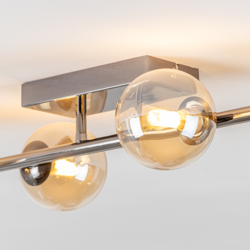 Brilagi - LED Pintakiinnitteinen kattovalaisin MILLA 4xG9/3W/230V musta kromi/kulta