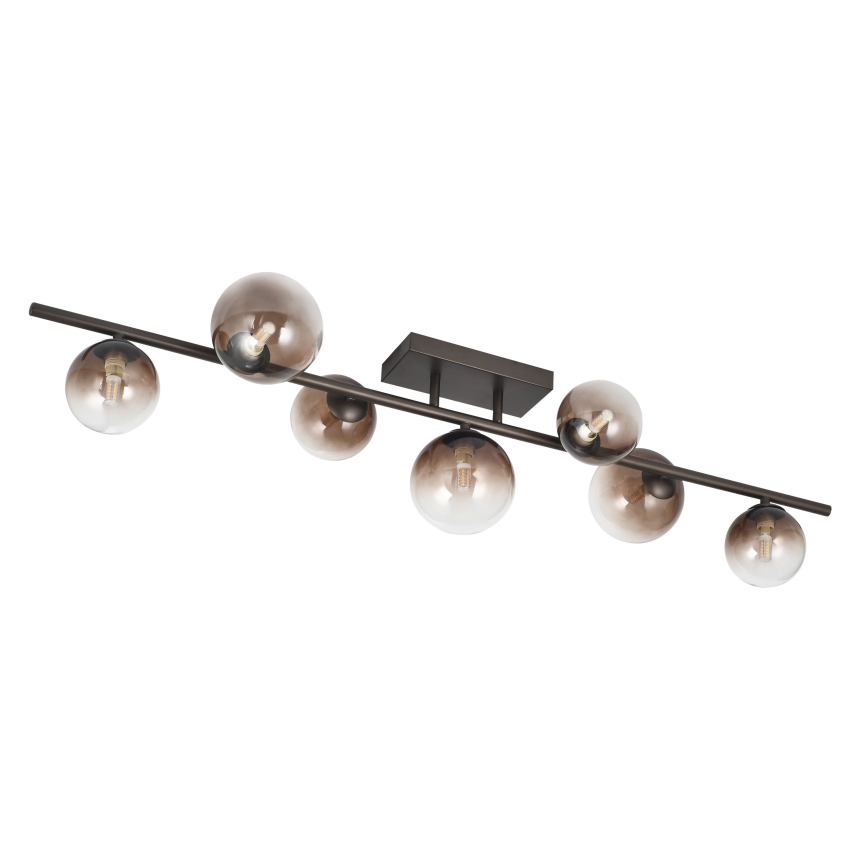 Brilagi - LED-pintakiinnitteinen kattovalaisin MILLA 7xG9/3W/230V ruskea/savunruskea