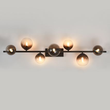 Brilagi - LED-pintakiinnitteinen kattovalaisin MILLA 7xG9/3W/230V ruskea/savunruskea