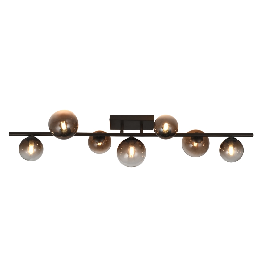 Brilagi - LED-pintakiinnitteinen kattovalaisin MILLA 7xG9/3W/230V ruskea/savunruskea