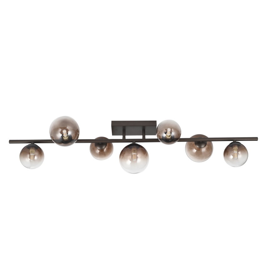 Brilagi - LED-pintakiinnitteinen kattovalaisin MILLA 7xG9/3W/230V ruskea/savunruskea
