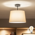 Brilagi - LED-pintavalaisin CERIA 1xE27/60W/230V halkaisija 30 cm musta/beige