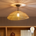 BRILAGI - LED-pintavalaisin CERIA BOHO 1xE27/60W/230V Ø 50 cm musta/ruskea