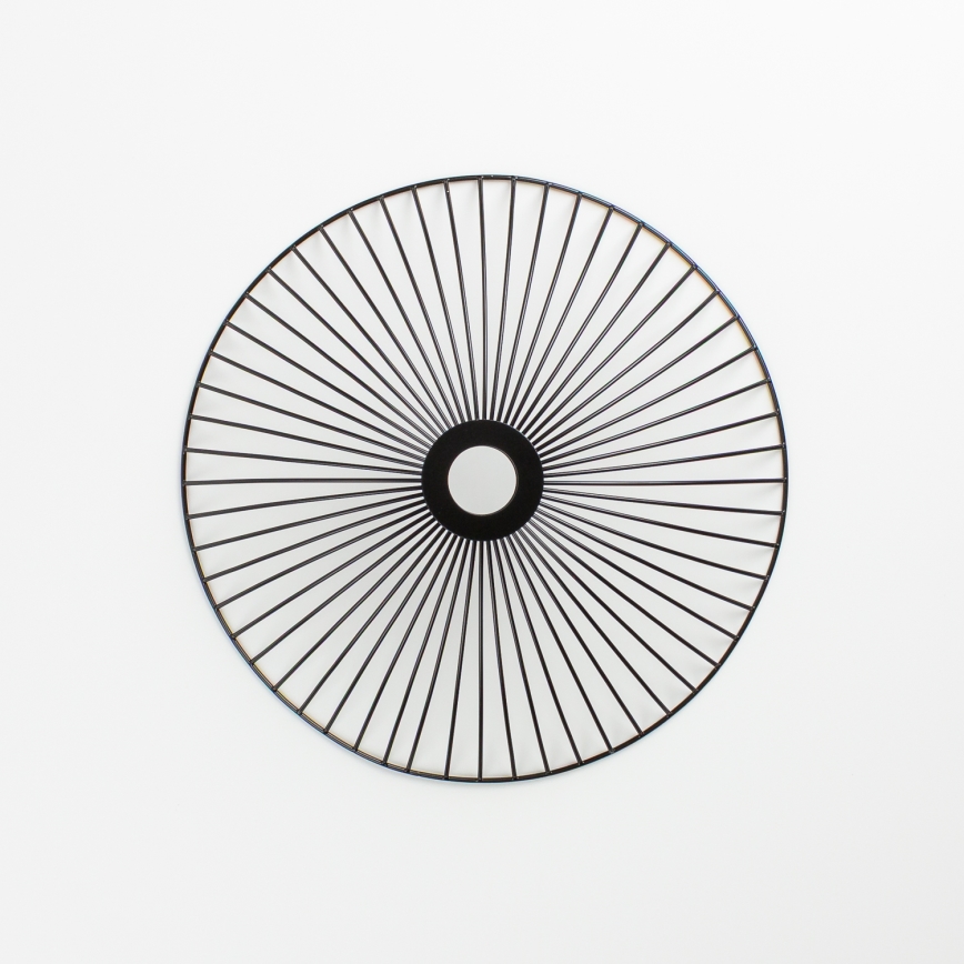 Brilagi - LED-pintavalaisin CERIA WIRE 1xE27/40W/230V halkaisija 26 cm musta/tammi
