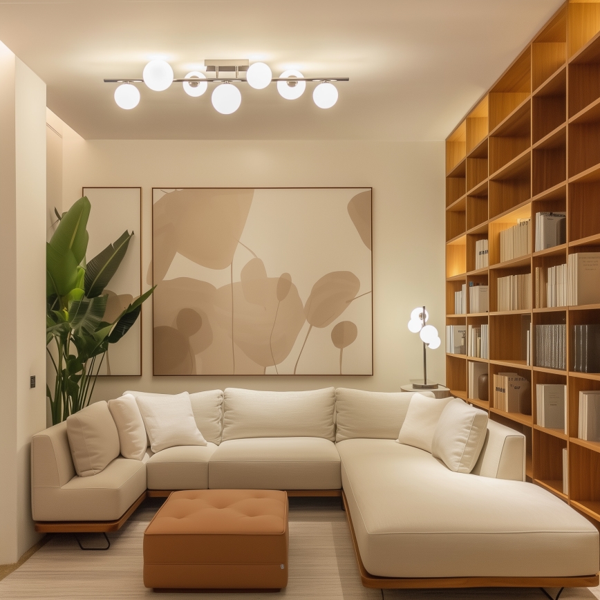 Brilagi - LED-pintavalaisin MILLA 7xG9/3W/230V musta kromi/valkoinen