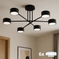 Brilagi - LED-pintavalaisin MONO 6xGX53/12W/230V musta