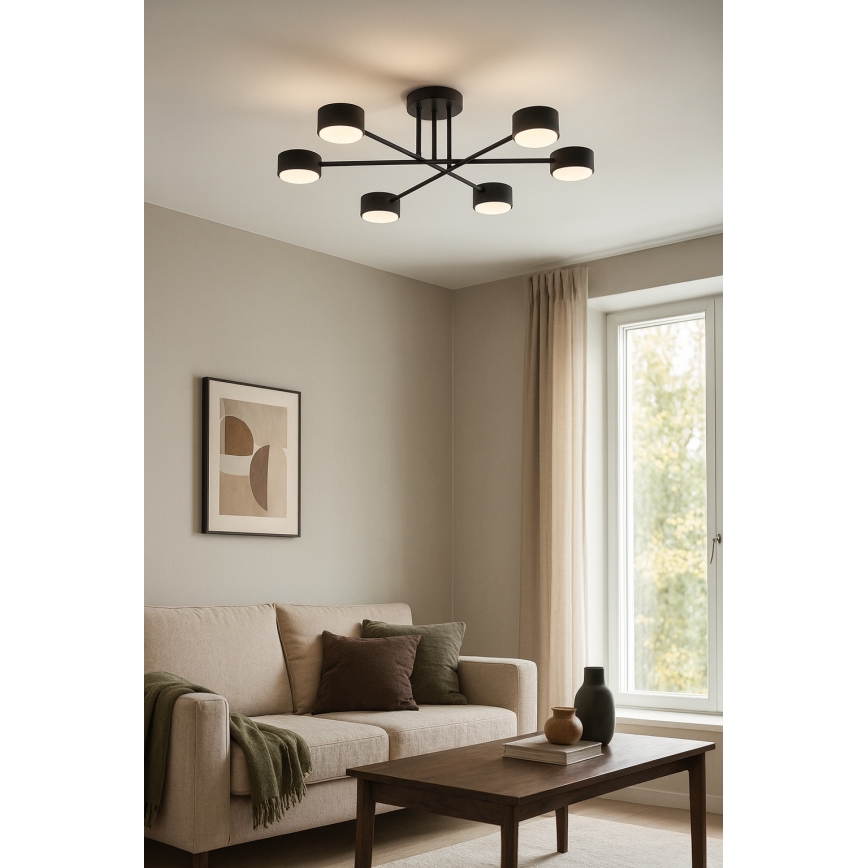 Brilagi - LED-pintavalaisin MONO 6xGX53/12W/230V musta