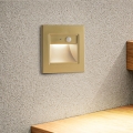 Brilagi - LED-porrasvalaisin anturilla STEP LIGHT LED/1,5W/230V IP44 kullanvärinen