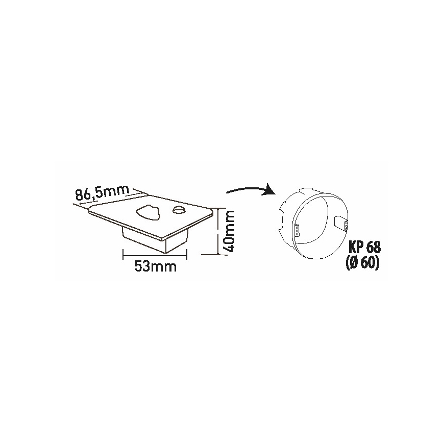 Brilagi - Portaiden LED-valaisin liike- ja hämärätunnistimella JACK LED/1,5W/230V 3000/4000/6500K valkoinen