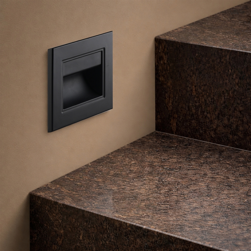 Brilagi - LED-portaikon valaisin STEP LIGHT LED/1,5W/230V IP44 musta