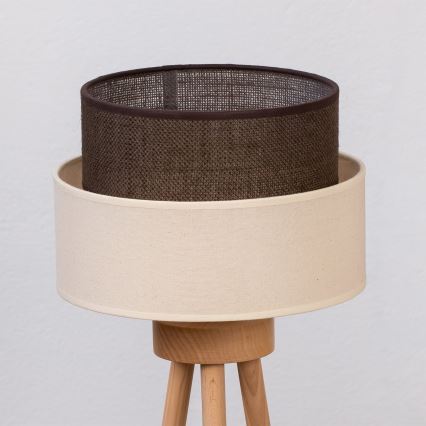 Brilagi - LED-pöytälamppu BOHO-tyyli 1xE27/15W/230V kermanvärinen/ruskea