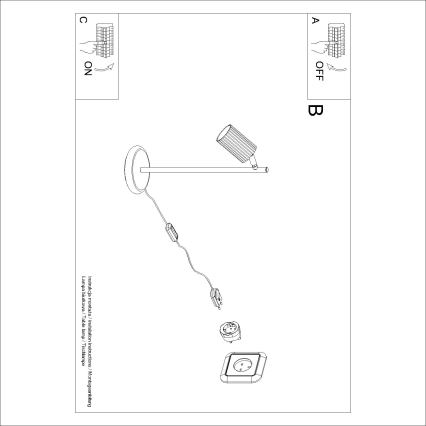 Brilagi - LED-pöytälamppu CRESTO 1xGU10/10W/230V kultainen