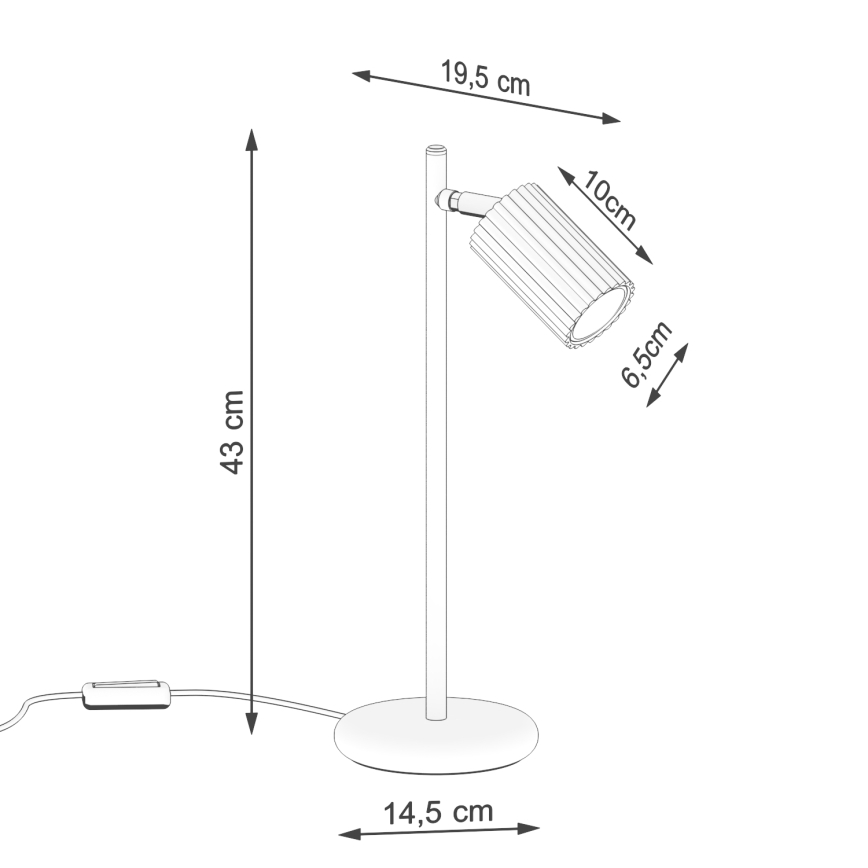 Brilagi - LED-pöytälamppu CRESTO 1xGU10/10W/230V valkoinen