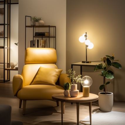 Brilagi - LED-pöytälamppu MILLA 4xG9/3W/230V musta kromi/valkoinen