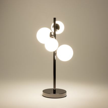 Brilagi - LED-pöytälamppu MILLA 4xG9/3W/230V musta kromi/valkoinen