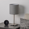 Brilagi - LED-pöytälamppu NUBILA 1xE27/60W/230V vaaleanharmaa